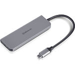 Фото Концентратор HUB USB 3.0 REAL-EL CQ-700 Space Grey (EL123110002) USB Type C-->4*USB 3.0, HDMI #5