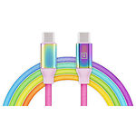 Фото Кабель REAL-EL USB Premium Type C - Type C Rainbow, 1м (EL123500053), 104741