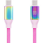 Фото Кабель REAL-EL USB Premium Type C - Type C Rainbow, 1м (EL123500053), 104741 #4