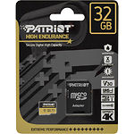 Изображение microSD HC 32Gb PATRIOT High Endurance UHS-I U1 V30 Class10 (с переходником SD, PEF32GE31MCH) Фото microSD HC 32Gb PATRIOT High Endurance UHS-I U1 V30 Class10 (с переходником SD, PEF32GE31MCH)