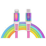 Фото Кабель REAL-EL USB2.0 MFI PD Type C / Lightning 1м Rainbow (EL123500054) 104710