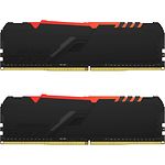 Фото DDR-4 2шт x 32GB 3000МГц Kingston FURY Beast Black RGB (KF430C16BBAK2/64) #3