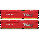 Изображение DDR-3 2шт x 8GB PC-12800 (1600) Kingston FURY Beast Red (KF316C10BRK2/16) Фото DDR-3 2шт x 8GB PC-12800 (1600) Kingston FURY Beast Red (KF316C10BRK2/16)