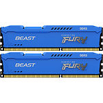 Фото DDR-3 2шт x 4GB PC-15000 (1866) Kingston FURY Beast Blue (KF318C10BK2/8) #3