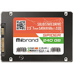 SSD жесткий диск Mibrand Spider 240Gb 2.5" 7mm SATA III (MI2.5SSD/SP240GB) Bulk - фото