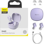 Фото Baseus WM01 Encok True Purple Bluetooth гарнитура (NGWM01-05 / NGTW240005) #3