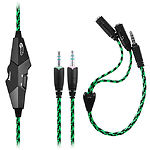 Фото Gemix X-350 black-green игровая гарнитура #1