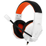 Изображение Gemix N20 white-black-orange игровая гарнитура Фото Gemix N20 white-black-orange игровая гарнитура