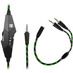 Изображение Gemix N20 black-green игровая гарнитура #1 Фото Gemix N20 black-green игровая гарнитура #1