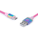 Фото Кабель REAL-EL USB 2.0 Premium USB / Type C 1m, Rainbow (EL123500050) 104734 #6