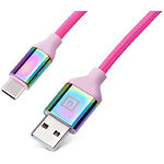 Фото Кабель REAL-EL USB 2.0 Premium USB / Type C 1m, Rainbow (EL123500050) 104734 #4