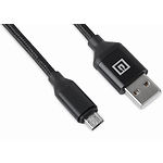 Фото Кабель REAL-EL USB 2.0 Premium USB / Micro USB 2m, Fabric black (EL123500048) 104758 #5