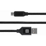 Фото Кабель REAL-EL USB 2.0 Premium USB / Micro USB 2m, Fabric black (EL123500048) 104758 #4