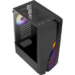 Фото Корпус AEROCOOL WAVE-G-BK-v2 (Black) FRGB, glass side, без БП #8