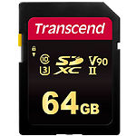 Изображение SD XC 64 GB Transcend 700S Class 10 UHS-II U3 V90 (TS64GSDC700S) R-285Mb/s,W-180Mb/s Фото SD XC 64 GB Transcend 700S Class 10 UHS-II U3 V90 (TS64GSDC700S) R-285Mb/s,W-180Mb/s