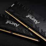 Изображение DDR-4 2шт x 32GB 3200МГц Kingston FURY Renegade Black (KF432C16RBK2/64) #4 Фото DDR-4 2шт x 32GB 3200МГц Kingston FURY Renegade Black (KF432C16RBK2/64) #4