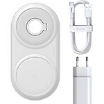Изображение Беспроводное Wireless ЗУ Baseus WXPL-B02 White Planet, USB питание, 2in1 cable winder+wireless charg Фото Беспроводное Wireless ЗУ Baseus WXPL-B02 White Planet, USB питание, 2in1 cable winder+wireless charg