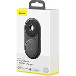 Изображение Беспроводное Wireless ЗУ Baseus WXPL-B01 Black Planet, USB питание, 2in1 cable winder+wireless charg #1 Фото Беспроводное Wireless ЗУ Baseus WXPL-B01 Black Planet, USB питание, 2in1 cable winder+wireless charg #1