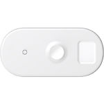 Изображение Беспроводное Wireless ЗУ Baseus WX3IN1-C02 White Smar, USB питание, 3in1 18W For Phone+Watch+Pods #6 Фото Беспроводное Wireless ЗУ Baseus WX3IN1-C02 White Smar, USB питание, 3in1 18W For Phone+Watch+Pods #6