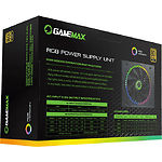 Изображение Блок питания GAMEMAX RGB-1050 PRO 1050W модульный, 80Plus GOLD, ARGB ring fan 140 #1 Фото Блок питания GAMEMAX RGB-1050 PRO 1050W модульный, 80Plus GOLD, ARGB ring fan 140 #1