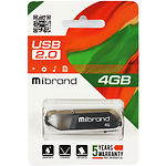Фото USB Flash - 4GB (Mibrand Aligator Grey MI2.0/AL4U7G) #1