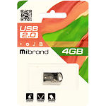 Фото USB Flash - 4GB (Mibrand Hawk Black MI2.0/HA4M1B) #2