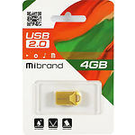 Фото USB Flash - 4GB (Mibrand Hawk Gold MI2.0/HA4M1G) #1