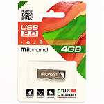 Фото USB Flash - 4GB (Mibrand Stingray Grey MI2.0/ST4U5G) #1