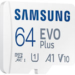 Фото microSD XC 64Gb Samsung EVO PLUS Class10 UHS-I U1 V10 A1 (MB-MC64KA) c SD переходником, R130/W20MB/s #4