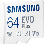 Фото microSD XC 64Gb Samsung EVO PLUS Class10 UHS-I U1 V10 A1 (MB-MC64KA) c SD переходником, R130/W20MB/s #3