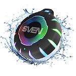 Изображение SVEN PS-95 (black) портативная система 7Вт, Li-Ion аккумулятор, BT, IPx7, RGB Фото SVEN PS-95 (black) портативная система 7Вт, Li-Ion аккумулятор, BT, IPx7, RGB