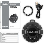 Изображение SVEN PS-95 (black) портативная система 7Вт, Li-Ion аккумулятор, BT, IPx7, RGB #3 Фото SVEN PS-95 (black) портативная система 7Вт, Li-Ion аккумулятор, BT, IPx7, RGB #3