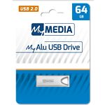 Фото USB Flash 64Gb MyMedia MyAlu by Verbatim {69274} USB 2.0 Silver #1