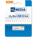 Фото USB Flash 32Gb MyMedia MyAlu by Verbatim {69273} USB 2.0 Silver #1