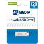 Фото USB Flash  128GB MyMedia MyAlu by Verbatim {69278} USB 3.2 Silver #1