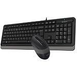 Фото Клавиатура+мышь A4tech F1010 Fstyler, USB, Black+ Grey #7