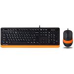 Фото Клавиатура+мышь A4tech F1010 Black+ Orange, USB #9