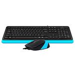 Фото Клавиатура+мышь A4tech F1010 Fstyler, USB, Black+Blue #8