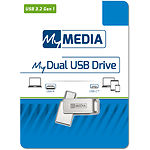 Фото USB Flash 16Gb MyMedia MyDual by Verbatim {69268} USB 3.2/USB Type-C Silver #2