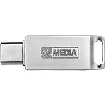Изображение USB Flash 64Gb MyMedia MyDual by Verbatim {69270} USB 3.2/USB Type-C Silver Фото USB Flash 64Gb MyMedia MyDual by Verbatim {69270} USB 3.2/USB Type-C Silver