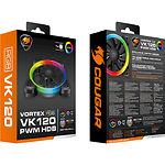 Изображение Вентилятор 120мм Cougar Vortex VK 120 ARGB, Hydro Dynamic Bearings, 3-Pin #1 Фото Вентилятор 120мм Cougar Vortex VK 120 ARGB, Hydro Dynamic Bearings, 3-Pin #1