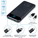 Изображение Внешний аккумулятор Power Bank RivaCase RIVAPOWER VA2540, 10000mAh, QC/PD, 20W, Black #2 Фото Внешний аккумулятор Power Bank RivaCase RIVAPOWER VA2540, 10000mAh, QC/PD, 20W, Black #2