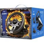 Изображение Руль SVEN GC-W700 c педалями, виброотдача, 12 кнопок, рычаг передач, 2 оси, 8-ми позиц.джойстик #1 Фото Руль SVEN GC-W700 c педалями, виброотдача, 12 кнопок, рычаг передач, 2 оси, 8-ми позиц.джойстик #1
