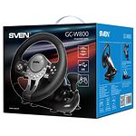 Изображение Руль SVEN GC-W800 c педалями, виброотдача, 12 кнопок, рычаг передач, 2 оси, 8-ми позиц.джойстик #2 Фото Руль SVEN GC-W800 c педалями, виброотдача, 12 кнопок, рычаг передач, 2 оси, 8-ми позиц.джойстик #2