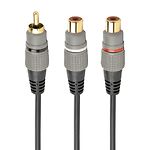 Изображение Кабель Gembird Cablexpert CCAP-RCAM2F-0.2M Кабель стерео аудио, 1 x RCA-тюльпан/2 x RCA-тюльпан, 0.2 Фото Кабель Gembird Cablexpert CCAP-RCAM2F-0.2M Кабель стерео аудио, 1 x RCA-тюльпан/2 x RCA-тюльпан, 0.2