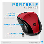 Изображение Мышка HP Wireless Mouse 220 Red (7KX10AA) #2 Фото Мышка HP Wireless Mouse 220 Red (7KX10AA) #2