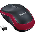 Изображение Мышка Logitech M185 Wireless, black-red (910-002240) #2 Фото Мышка Logitech M185 Wireless, black-red (910-002240) #2