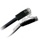 Фото Кабель patch cord  5м UTP Black Cablexpert PP6UF-5M/BK