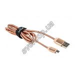 Изображение Кабель Cablexpert CCPB-M-USB-08G USB to microUSB 1м, премиум Фото Кабель Cablexpert CCPB-M-USB-08G USB to microUSB 1м, премиум