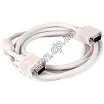 Изображение Кабель Gemix GC 1302 1.8м VGA белый HD15M/HD15M с 1-м ферр.фильтром Фото Кабель Gemix GC 1302 1.8м VGA белый HD15M/HD15M с 1-м ферр.фильтром